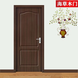 简约实木复合家用免漆木门卧室卫生间室内定制套装房门平开出租门