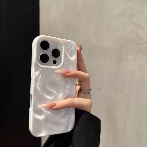 陨石纹适用iPhone18pro手机壳14小众13防摔17纯色16plus个性12/17