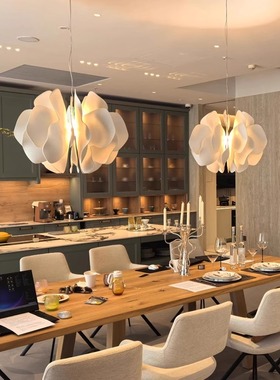美国Lladr Nightbloom 餐厅吊灯设计师书房卧室陶瓷花瓣蝴蝶吊灯