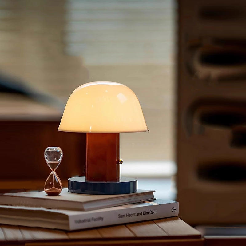 蘑菇便携装饰床头灯北欧复古风