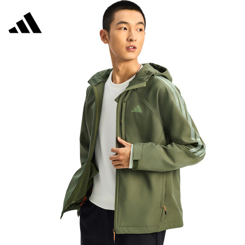 阿迪达斯运动休闲夹克外套