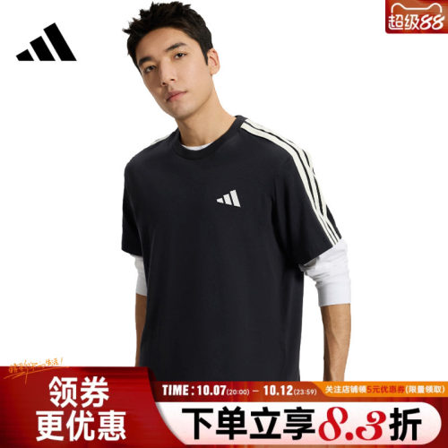 阿迪达斯运动训练休闲T恤