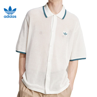 男子運(yùn)動(dòng)休閑襯衫 adidas阿迪達(dá)斯三葉草夏季 KC3526