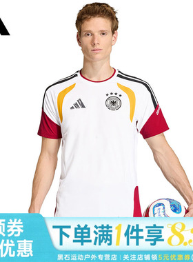 adidas阿迪达斯DFB P TR JSY夏季男子足球运动休闲短袖T恤JZ4598