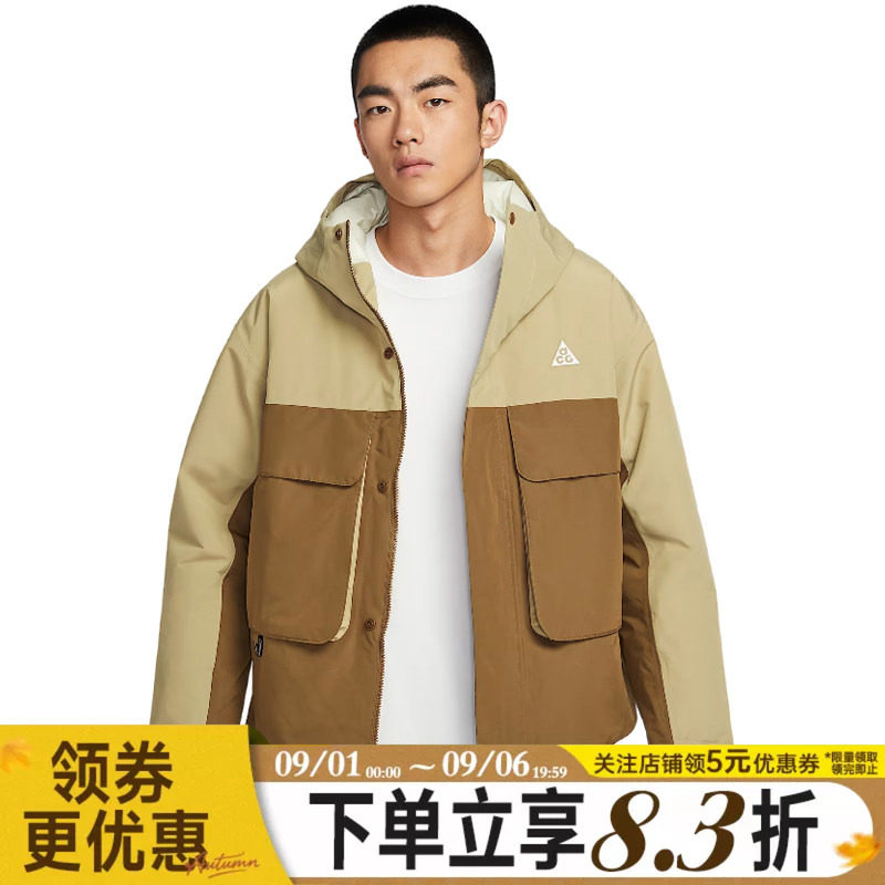 nike耐克冬季男子ACG户外运动休闲连帽棉服外套FV8682-297