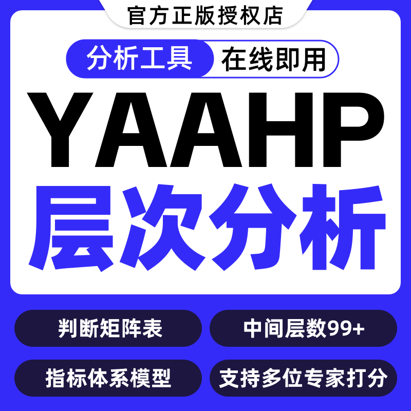 层次分析法AHPyaahp软件中间层方案层专家打分模糊综合评价群决策