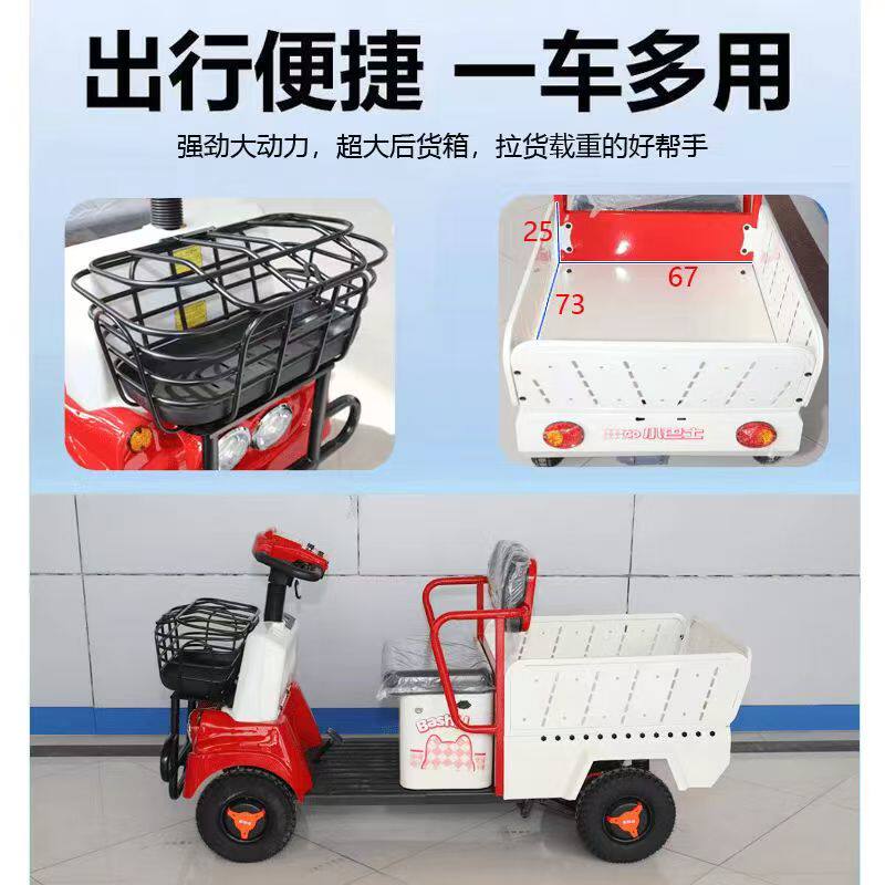 休闲电动车老年小型家用代步车四智能电动折叠代步车