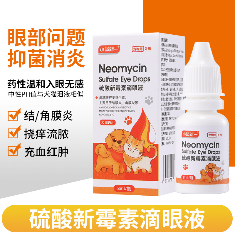 硫酸新霉素滴眼液宠物狗狗猫眼药水消炎猫鼻支结角膜炎泪痕去眼屎,宠物/宠物食品及用品,猫眼/耳/口/鼻疾病药品,淘宝优惠券,粉丝福利购,淘宝优惠卷