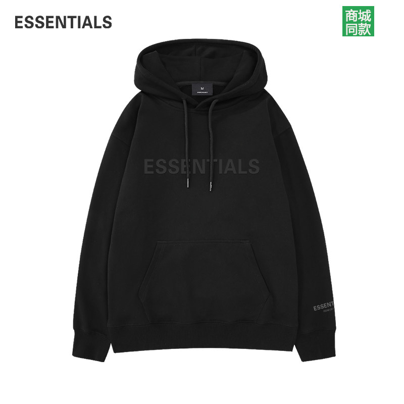 ESSENTIALS官方连帽卫衣男女情侣款美式复古高街加绒休闲帽衫