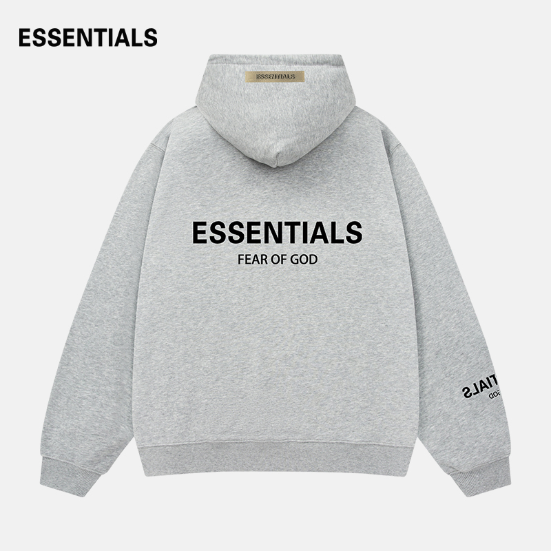 ESSENTIALS官方灰色连帽卫衣