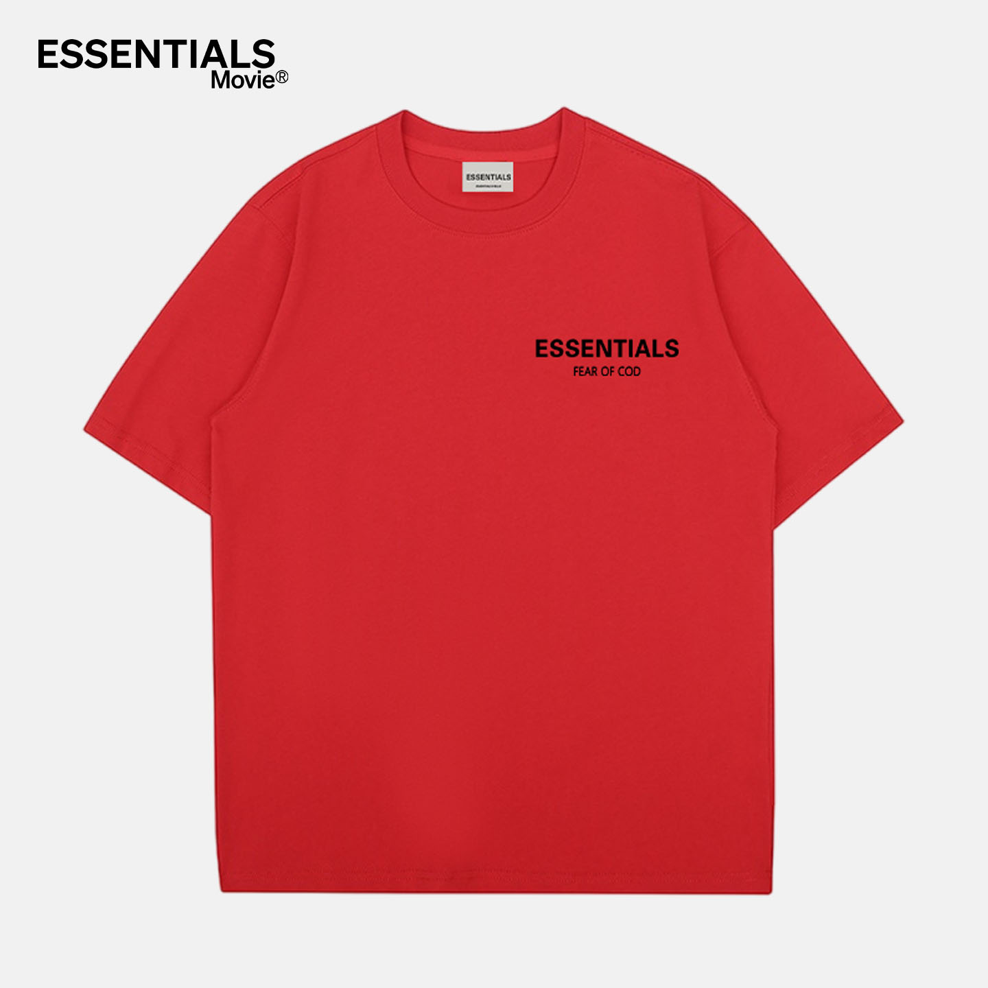 ESSENTIALS官方丨红色纯棉短袖图片