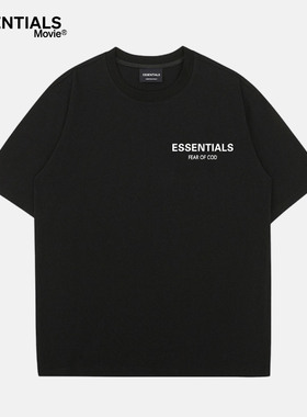 ESSENTIALS MOVIE官方短袖T恤男女夏季潮牌美式纯棉简约INS半袖