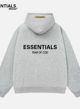 【一折专区】ESSENTIALS MOVIE官方丨火爆促销丨灰色情侣连帽卫衣