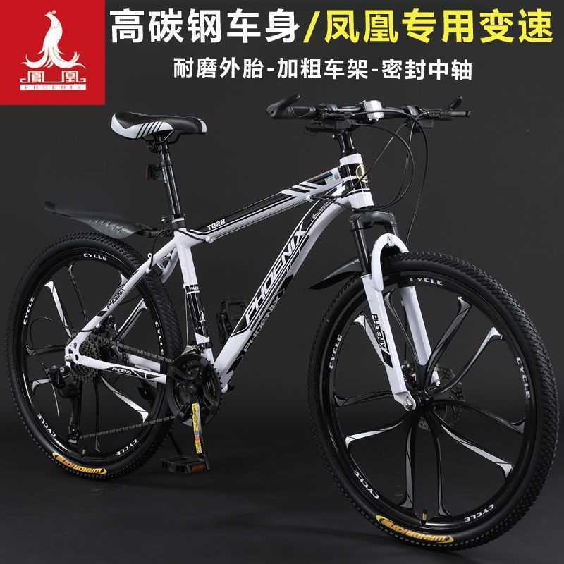 凤凰牌山地自行车男女款碟刹变速