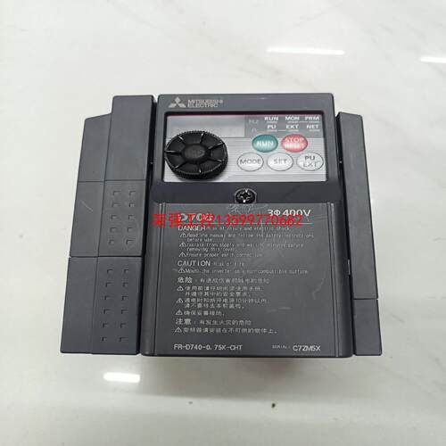 【荣强工控】三菱FR-D740-0.75K-CHT二手拆机一个，需要的私