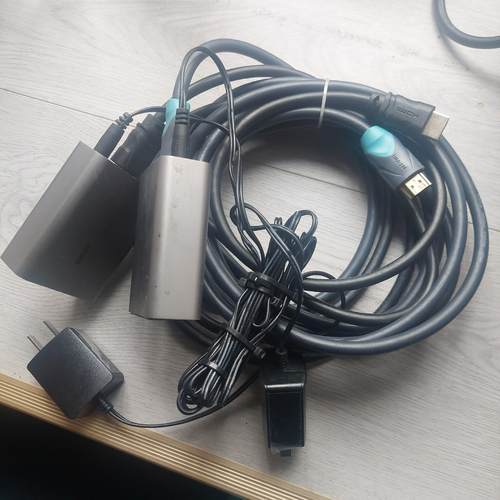 绿联hdmi延长器网络网线传输单网线延长器 。二手。带电源线