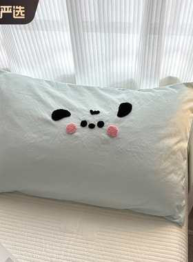 2025新款夏季毛巾绣单个枕头芯套装一对装2儿童全棉纯棉48cmx74cm