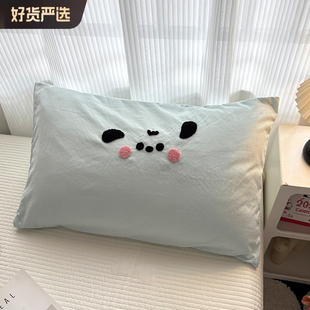 一对装 毛巾绣单个枕头芯套装 2儿童全棉纯棉48cmx74cm 夏季 2025新款