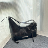 韩国轻奢matin kim包包女2025新款 不对称复古单肩腋下饺子包