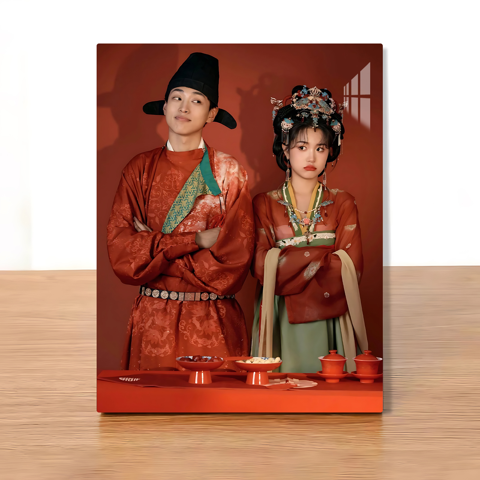 婚纱照相框摆台高级感照片定制