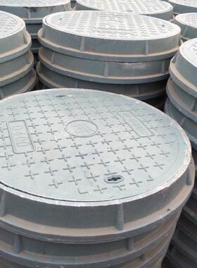 圆形树脂井盖700*800人行道雨污水井盖树脂高分子复合井盖