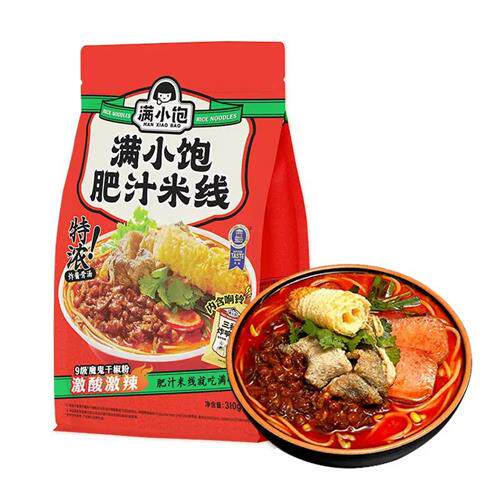新疆包邮满小饱肥汁米线酸辣汤粉港式方便速食米线含响铃卷夜宵怎么样,好用不?