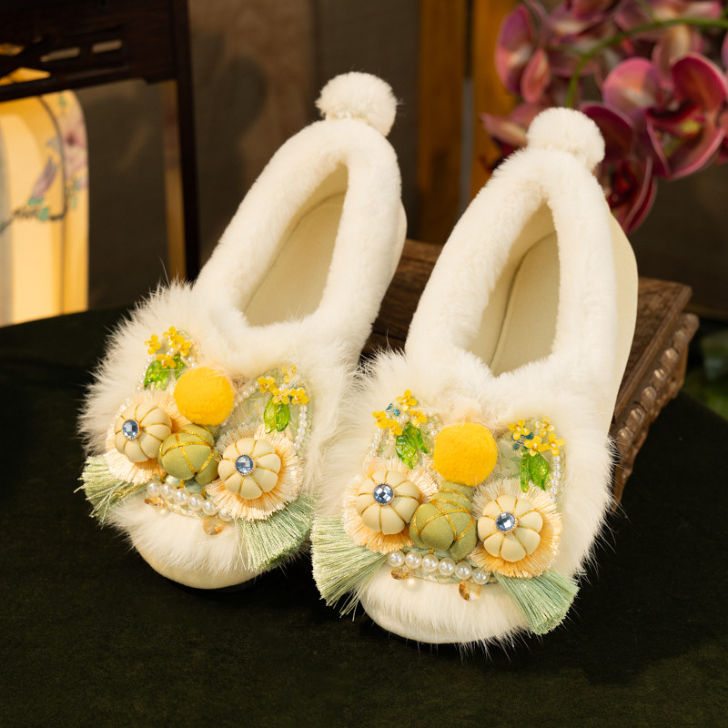 舞绣缘国潮虎头鞋冬季新款保暖鞋加绒老北京布鞋外穿两用加厚棉鞋,女鞋,棉鞋,淘宝优惠券,粉丝福利购,淘宝优惠卷