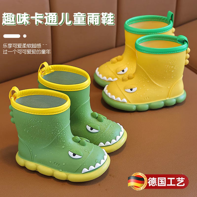 儿童雨鞋上学专用防水防滑雨靴中筒不累脚可爱小学生雨鞋防水胶鞋