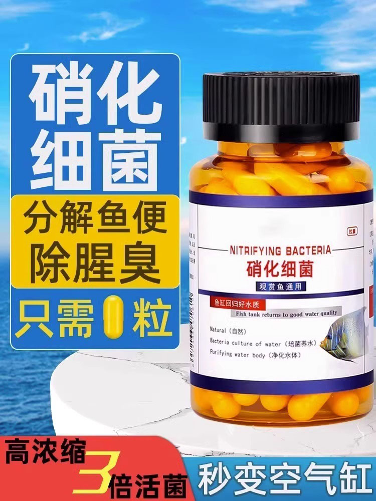 德国硝化细菌鱼缸专用净水剂胶囊养鱼水质净化消化培养菌分解鱼粪