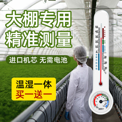 德国温度计大棚专用养殖场温湿度表室内外壁挂式挂墙空气湿度计干