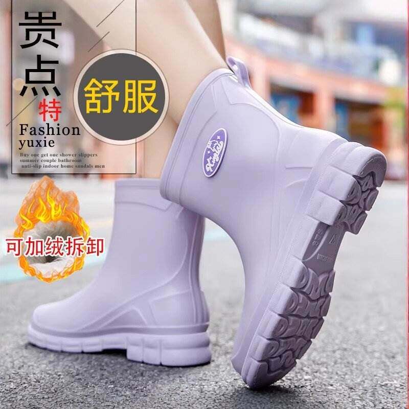 德国雨鞋女款中低筒2026新款防水防滑外送骑手专用软底不累脚超软
