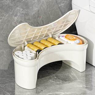 马桶脚凳塑料加厚收纳脚踩凳厕所蹲坑神器儿童卫生间垫脚拉屎凳