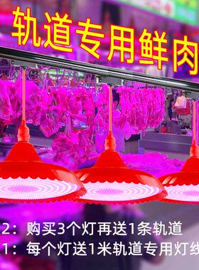 轨道专用生鲜灯led猪肉灯海鲜灯水果店熟食灯蔬菜海鲜超市轨吊灯