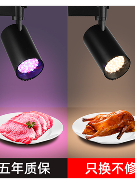 生鲜灯轨道led水果店熟食蔬菜灯卤菜食品凉菜超市射灯专用灯节能