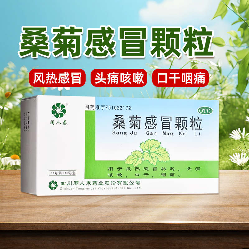 【同人泰】桑菊感冒颗粒11g*10袋/盒