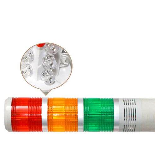 多层警示灯LED三节灯常亮蜂鸣器TB50-3T-D-J指示信号灯24v