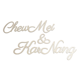 创意定制婚礼庆典木质挂牌摆饰字母牌LOGO婚车花环装饰名字木牌