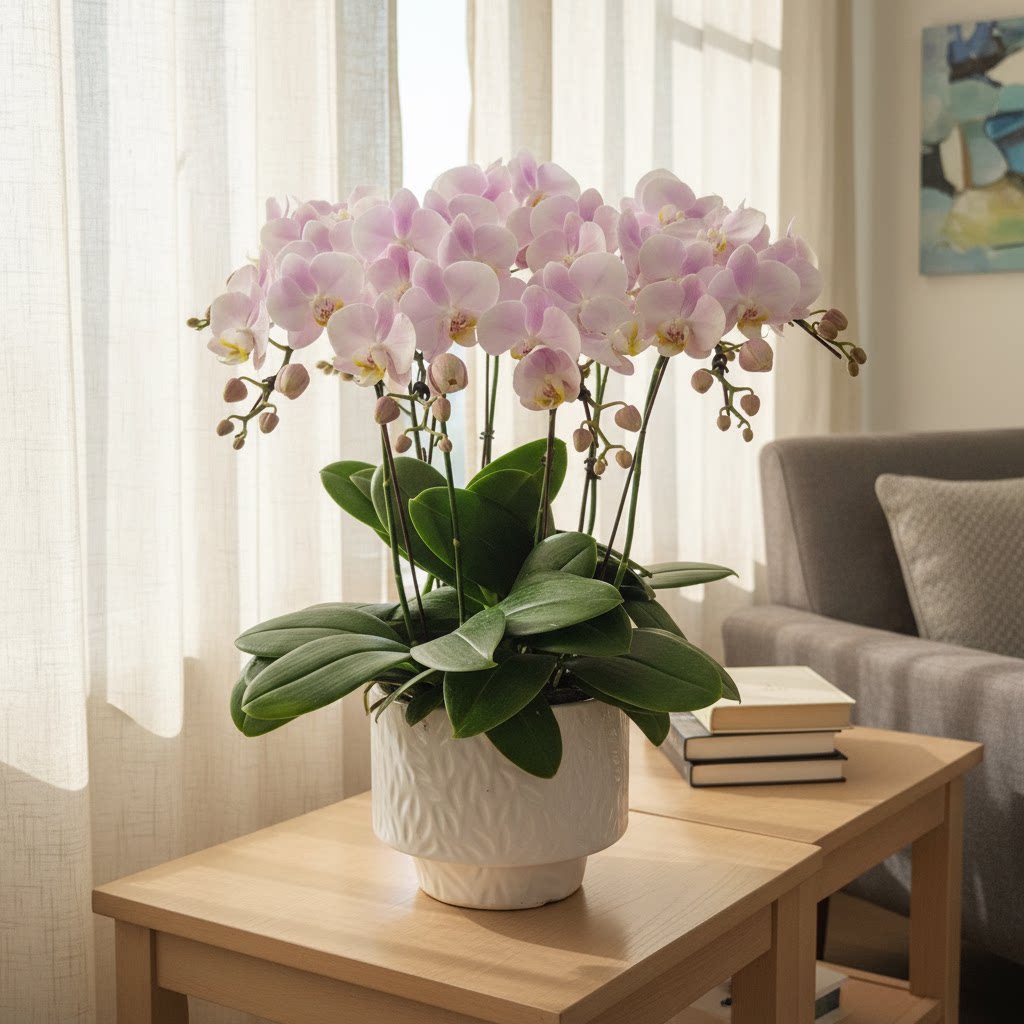 金色池塘蝴蝶兰【天使】网红植物室内教师节室内绿植带花苞送鲜花