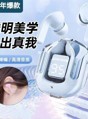 2024年新款高端数显蓝牙耳机入耳式主降噪超长续航耳机