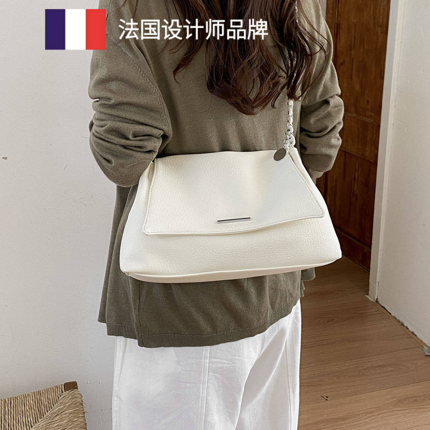 法国MK NB专柜正品 大容量托特包女2026新款单肩包百搭单肩斜挎包