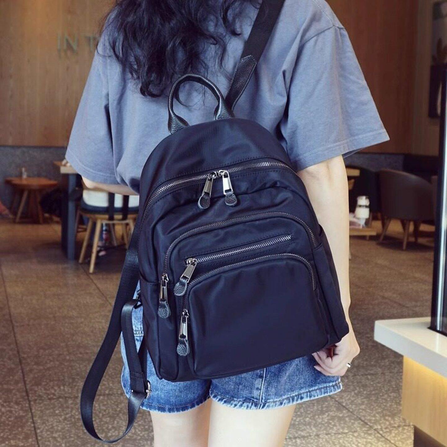 法国Colorin Kite2024新款轻便牛津布旅行背包多口袋通勤双肩包女