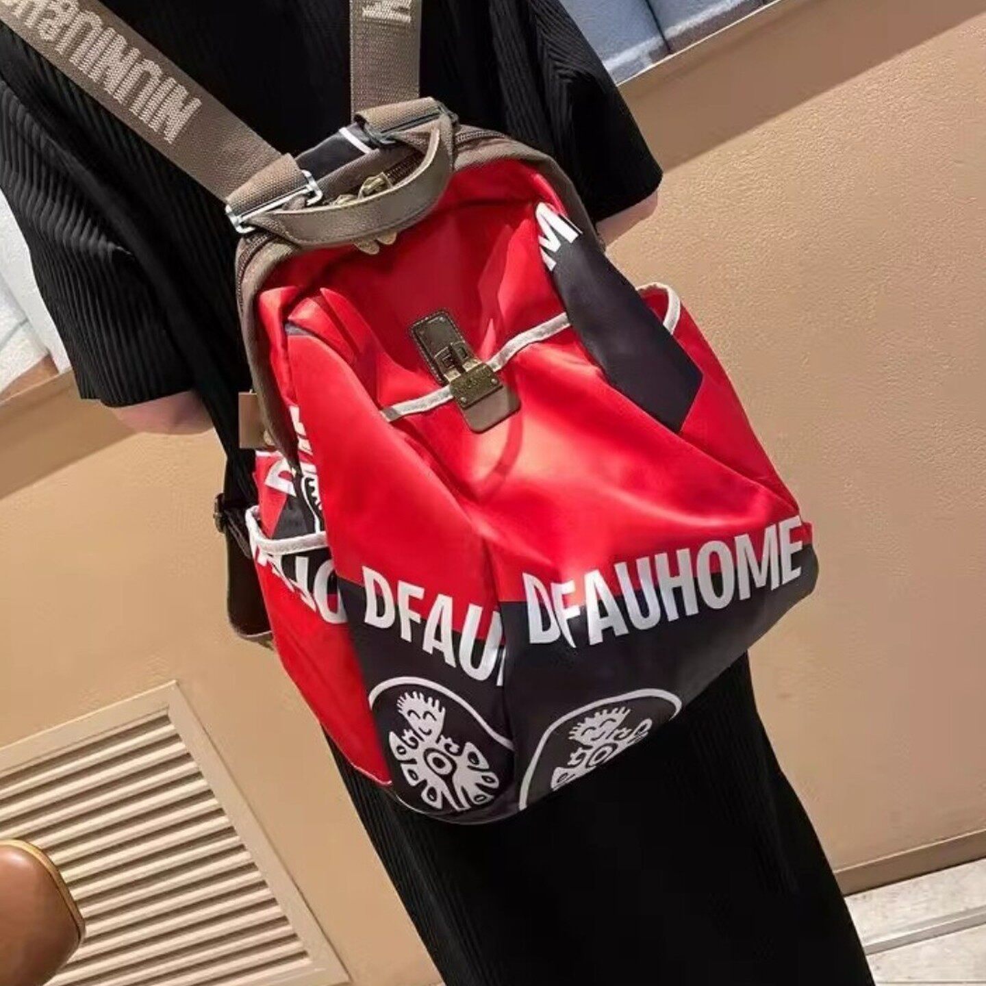 法国ZAMP轻便洋气旅行双肩包女简洁时尚背包女休闲百搭旅游旅行包