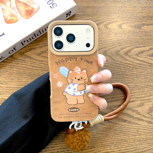 【李佳琦直播间】研派适用苹果17promax手机壳iPhone16仿皮15挂绳14pro硅胶13防摔12/11华为mate60pro/pura70