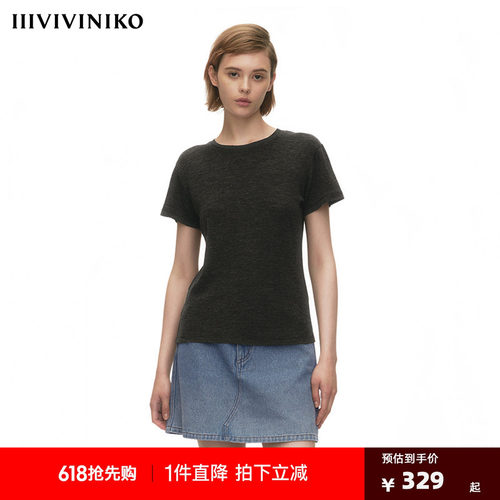 简约款正肩全季节绵羊毛T恤