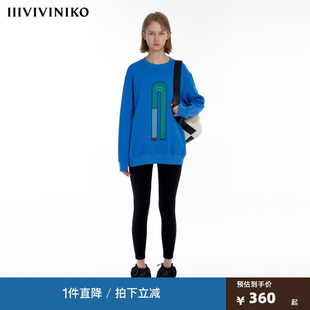 IIIVIVINIKO「JEN UMAN合作系列」多巴胺绣花卫衣女C335001326A