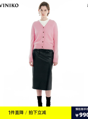 IIIVIVINIKO冬季新品“羊绒”多巴胺V领保暖针织衫女M340238645C