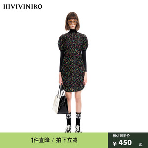 【IIIVIVINIKO】设计师品牌23夏季新品印花连衣裙女M320642186F