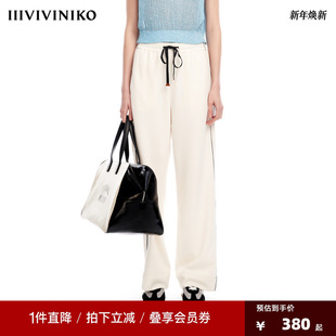 IIIVIVINIKO2023夏新品 子女M320829363D 直身阔腿及地慢跑裤