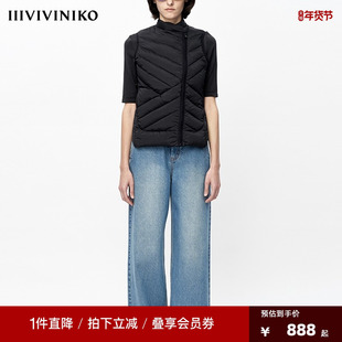 【设计师款】“轻薄涂层面料”裹身羽绒小马甲女J349250044D