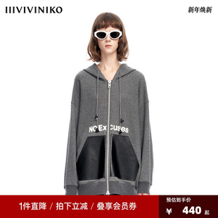 PLUS小众设计一手长连帽卫衣开衫 VVNK JANE